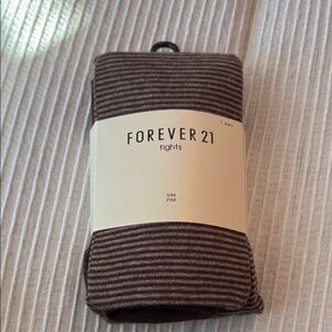 Forever 21 Brown Striped Tights